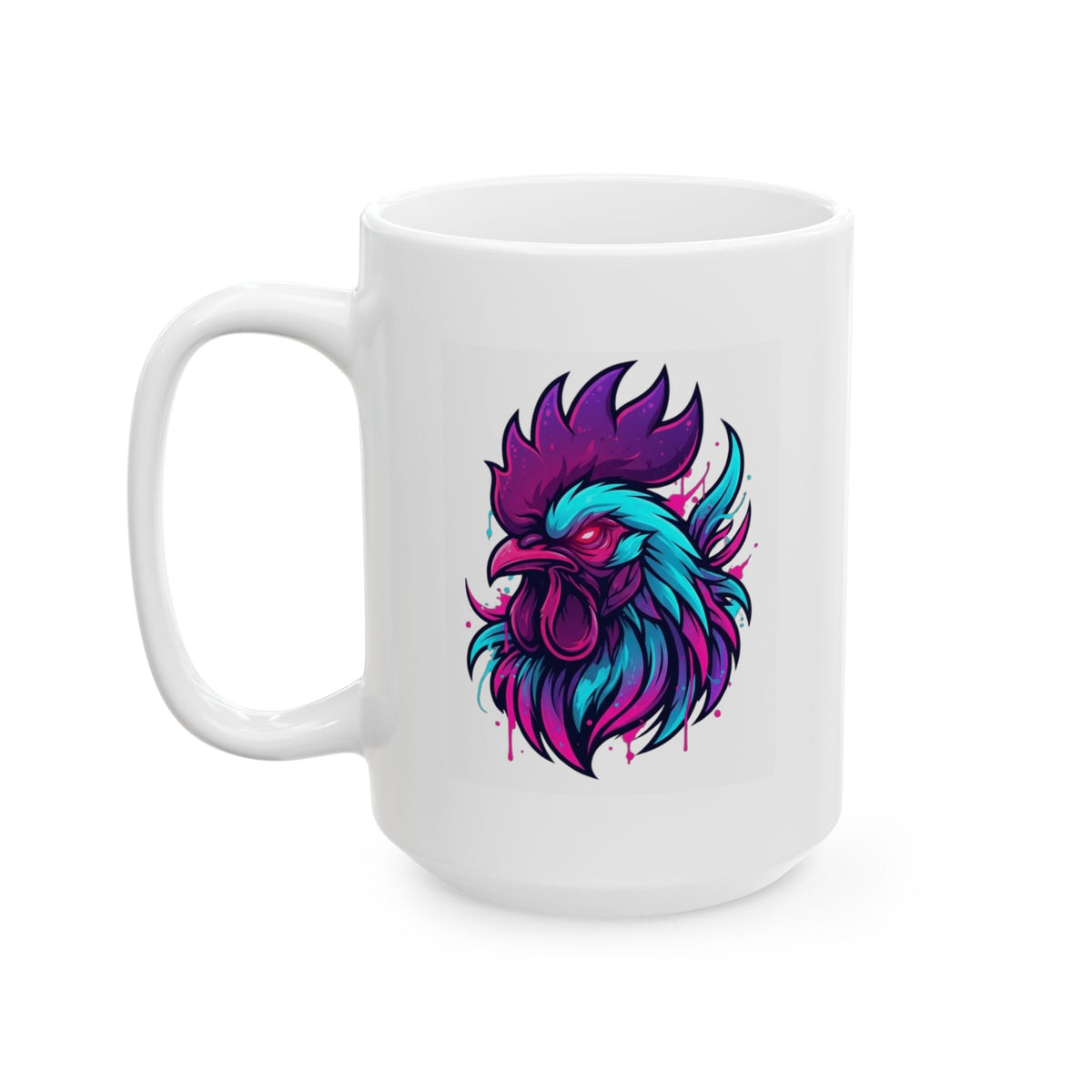 "Cock Teaser" White Ceramic Mug — Graphic