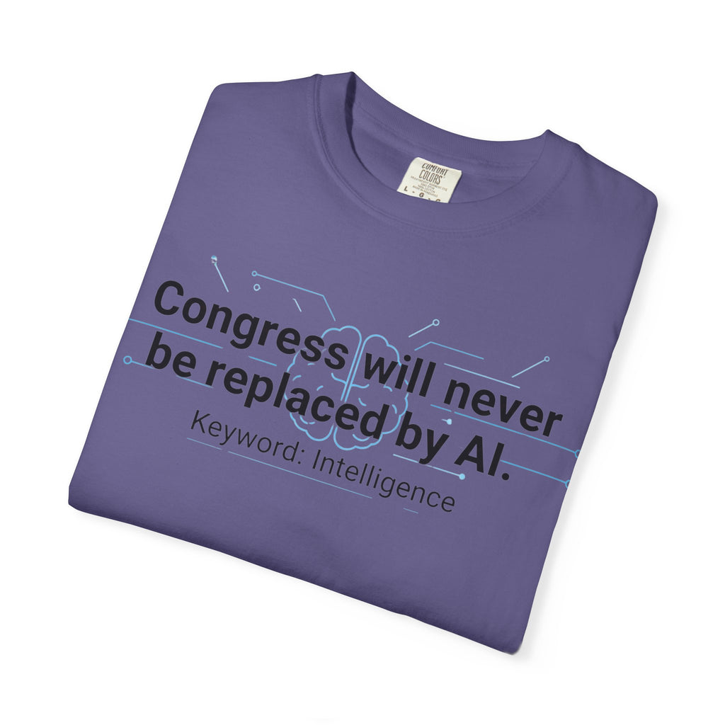 "Congress vs. AI T-Shirt" Unisex Garment-Dyed T-shirt