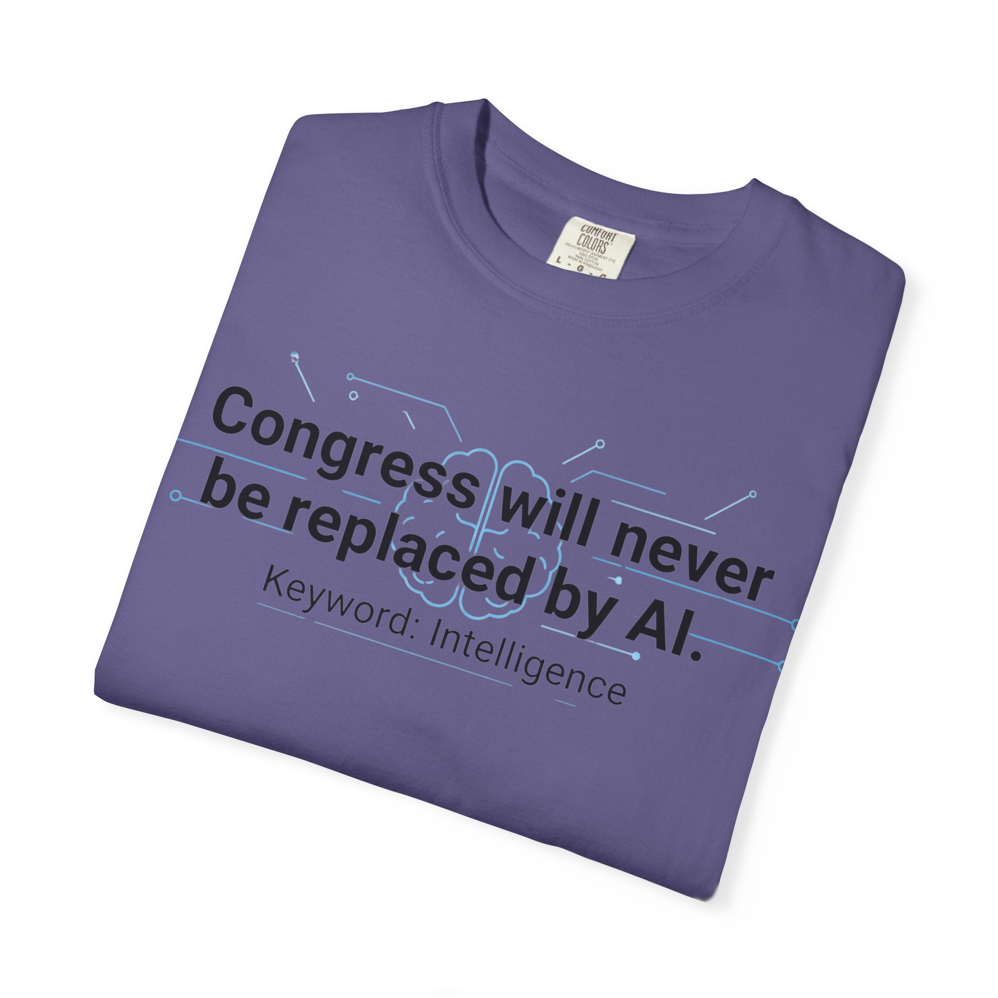 "Congress vs. AI T-Shirt" Unisex Garment-Dyed T-shirt