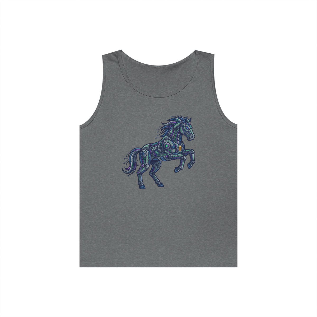 Color: Graphite Heather | Cyber Mustang Tank Top