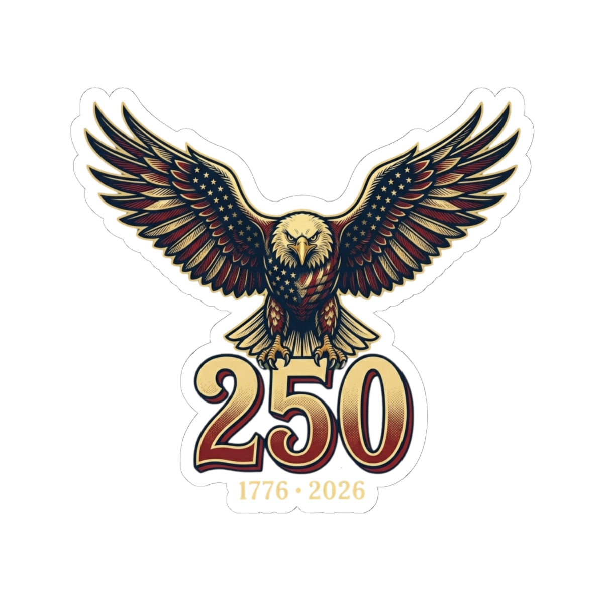 "USA 250 Years" Sticker