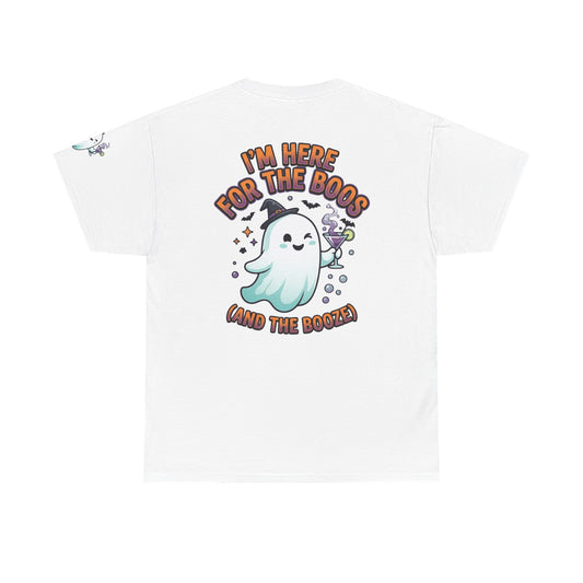 Color: White | I'm Here For The Boos Premium Graphic Tee