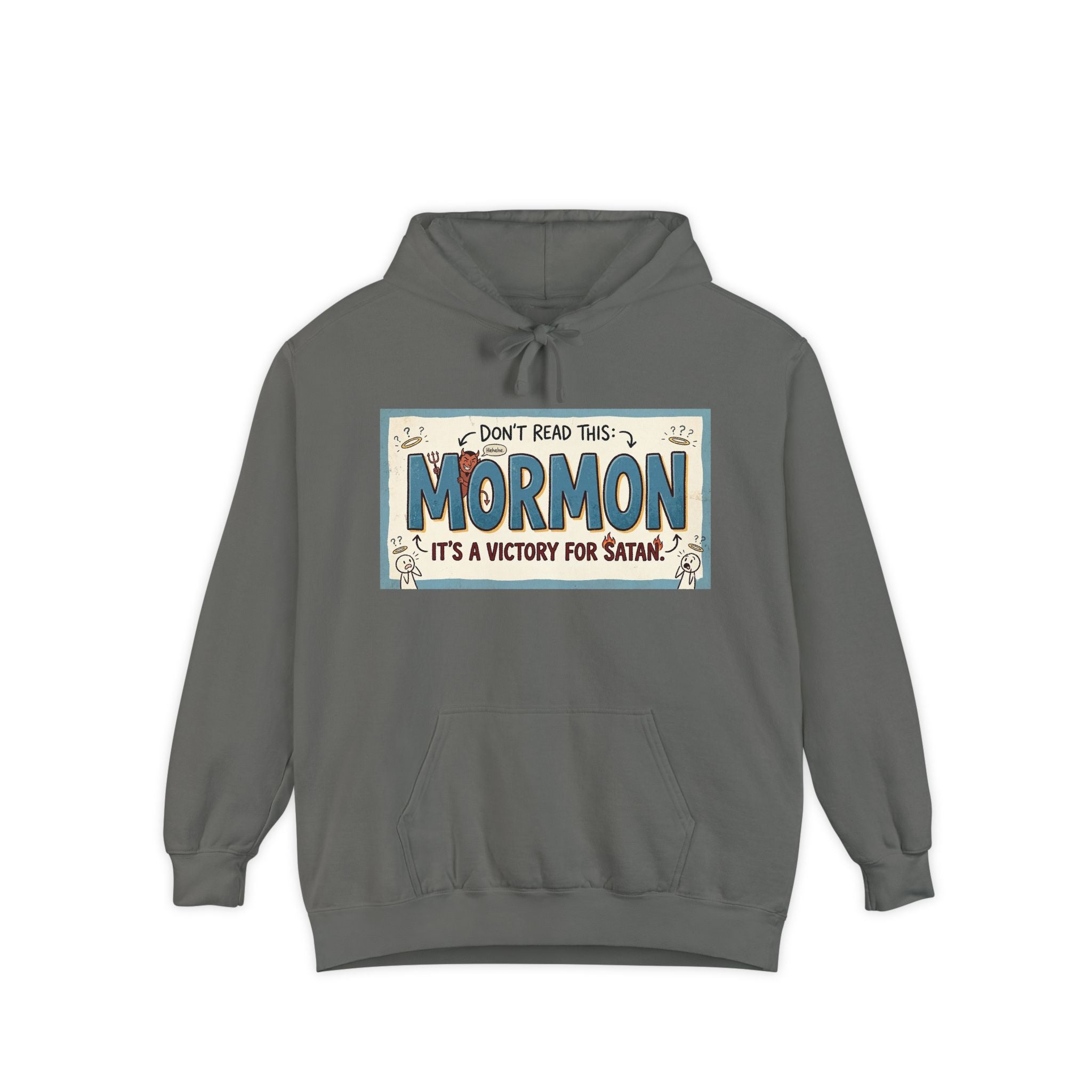 Devil's Dictionary: Mormon Edition | Garment-Dyed Hoodie — AttitudeShirts