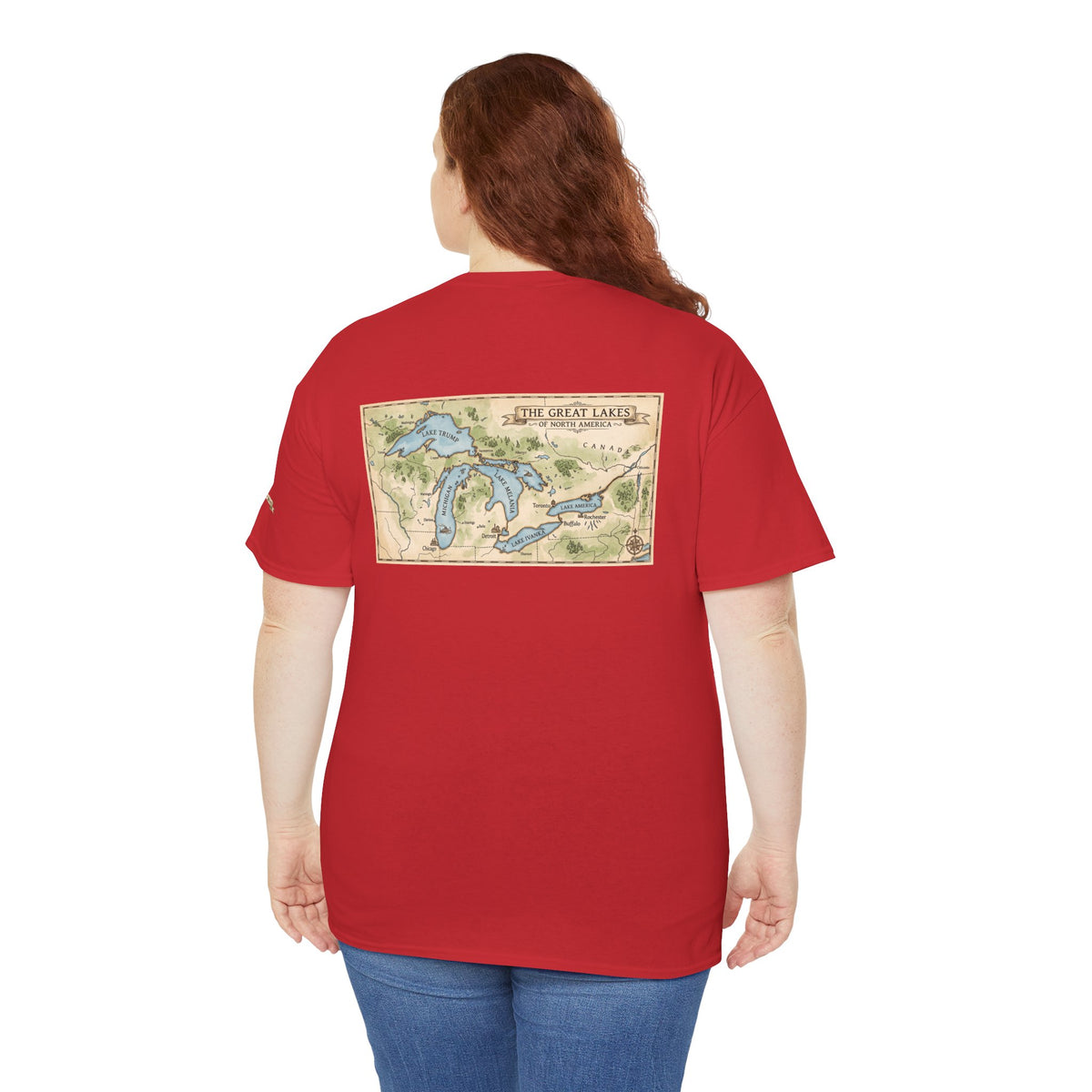 Color: Red | 51st State Great Lakes Premium Graphic Tee