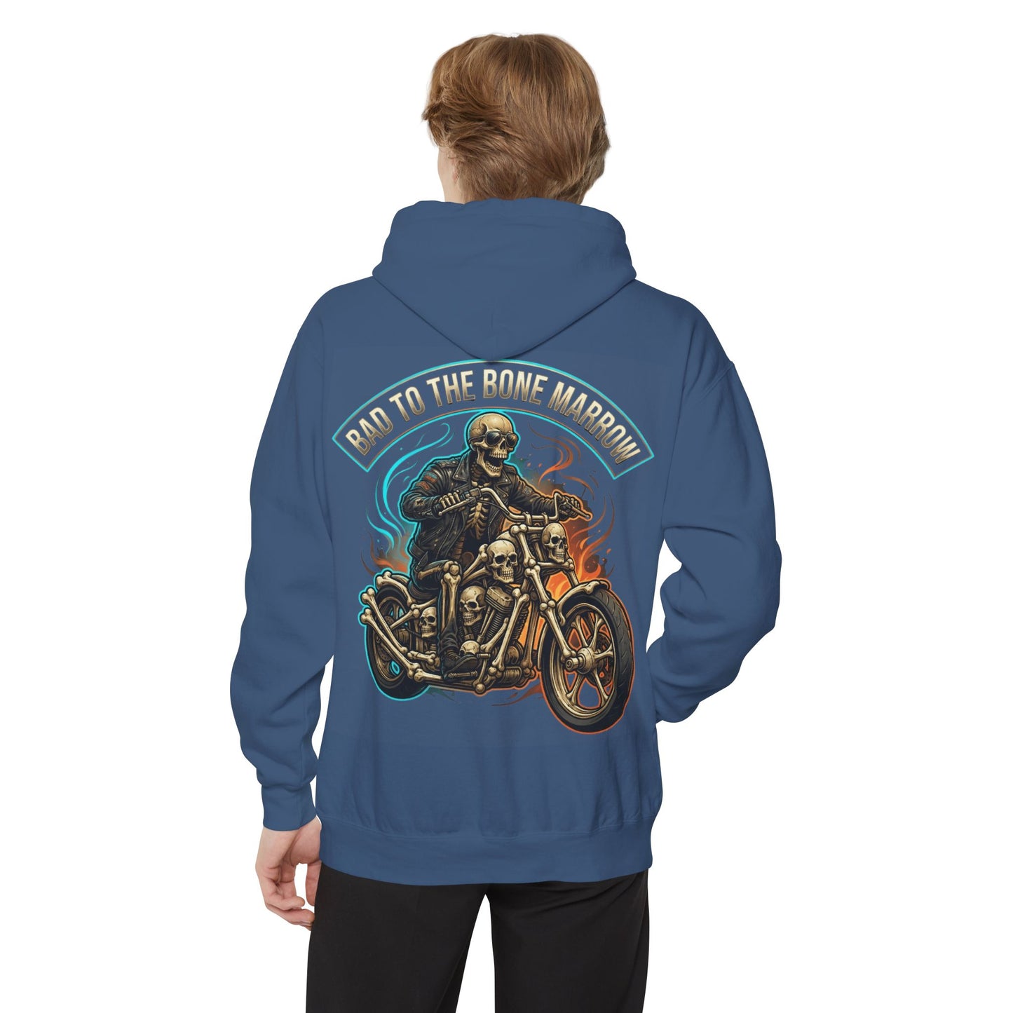 "Bad to the Bone Marrow" Garment-Dyed Hoodie