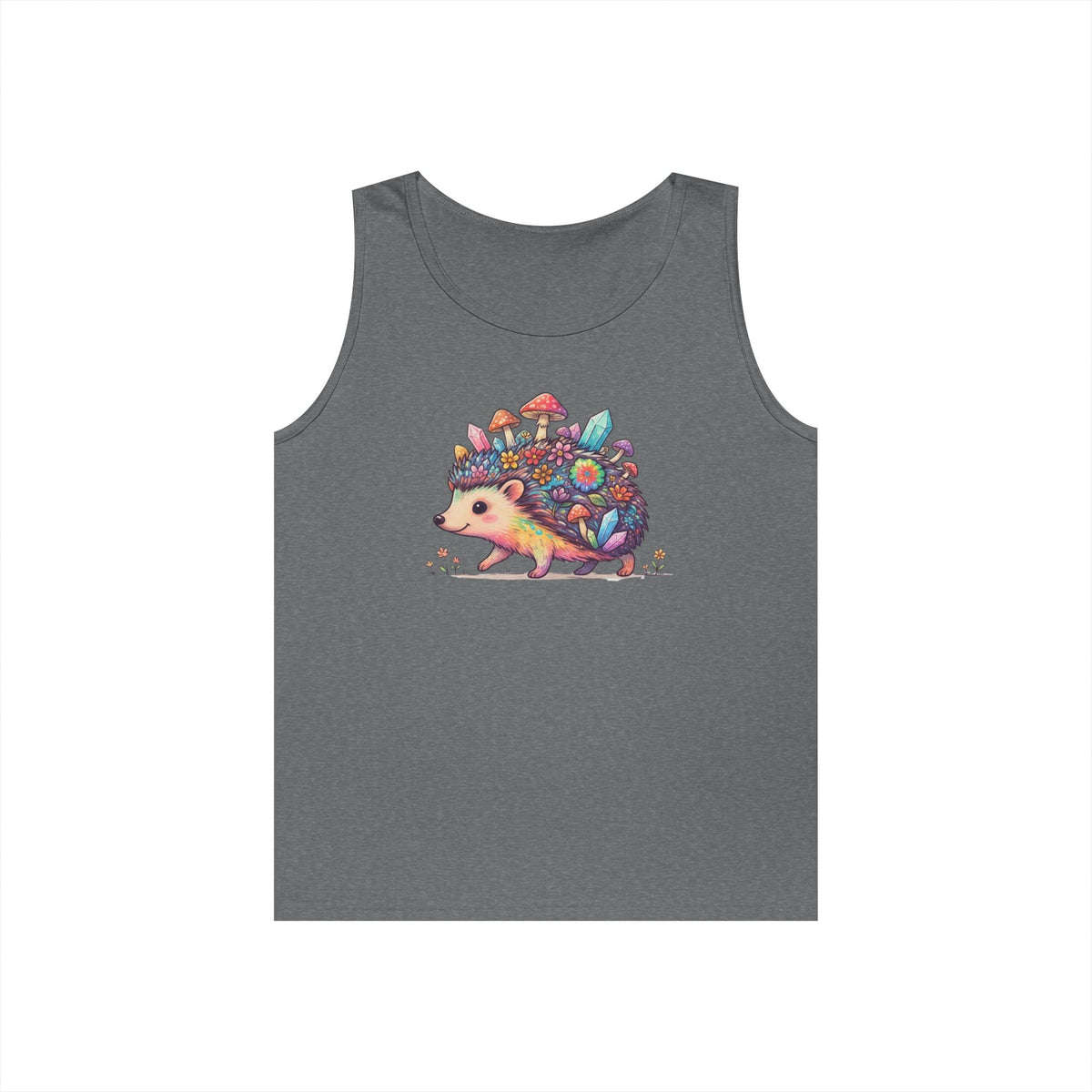 Color: Graphite Heather | Hippy Hedgehog Tank Top