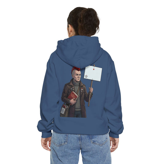 "Quiet" Garment-Dyed Hoodie