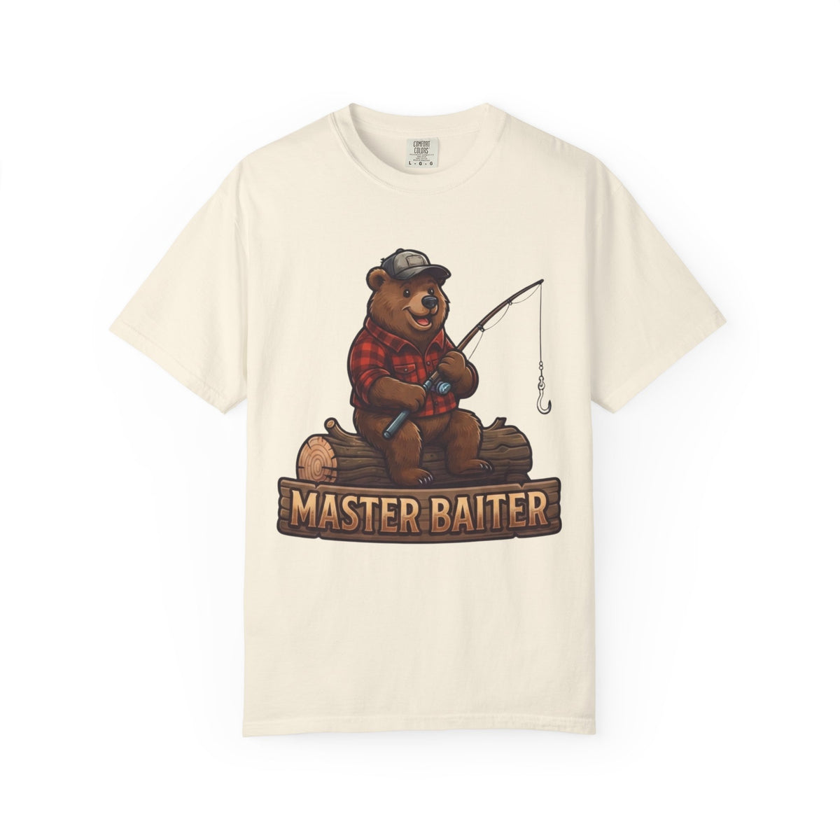 Color: Ivory | Bear Master Baiter Unisex Garment-Dyed Tee