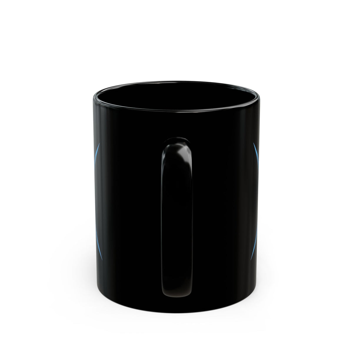 "Triple Goddess Tempest" Black Ceramic Mug — Graphic