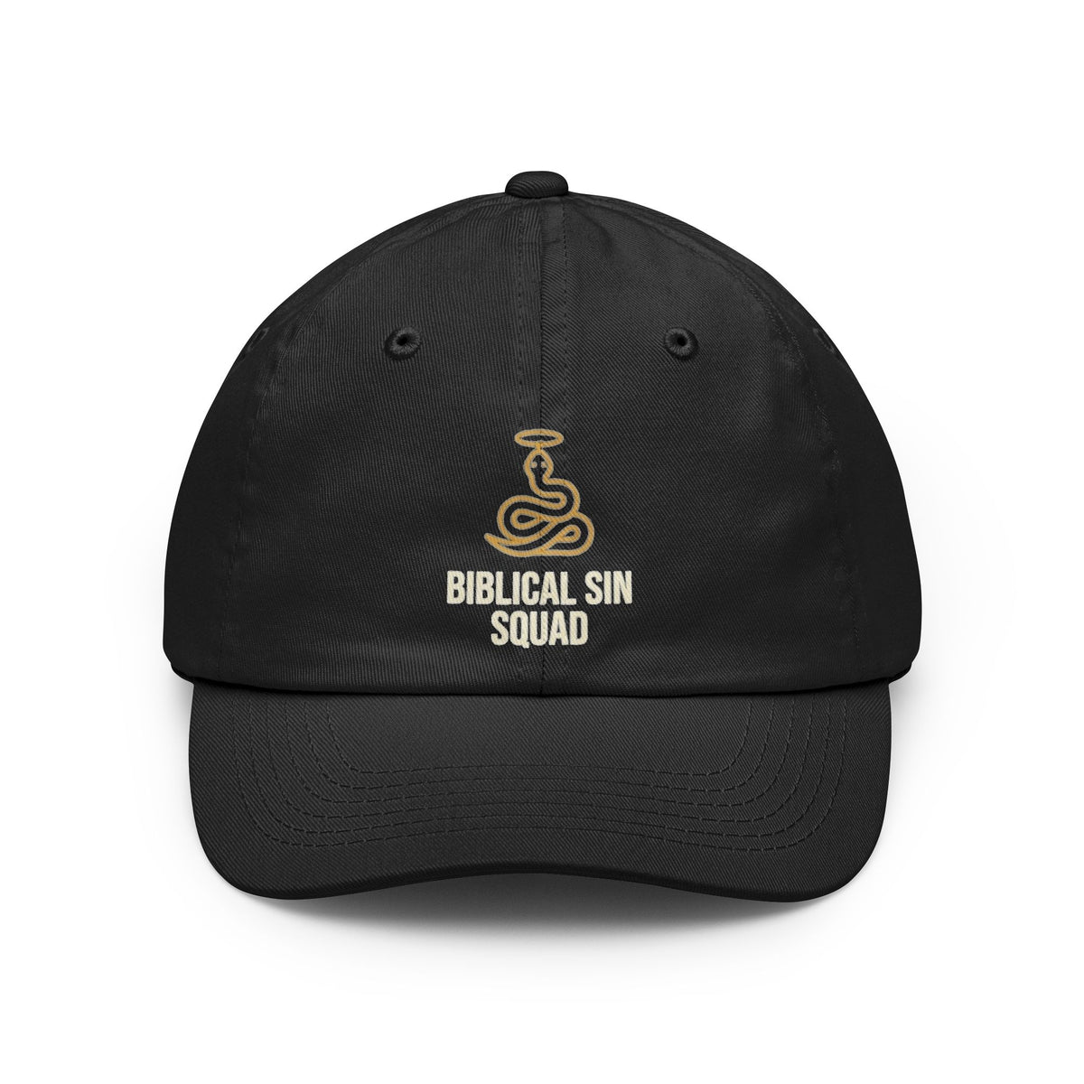 Color: Black | Good Book Series Biblical Sin Squad Dad Hat