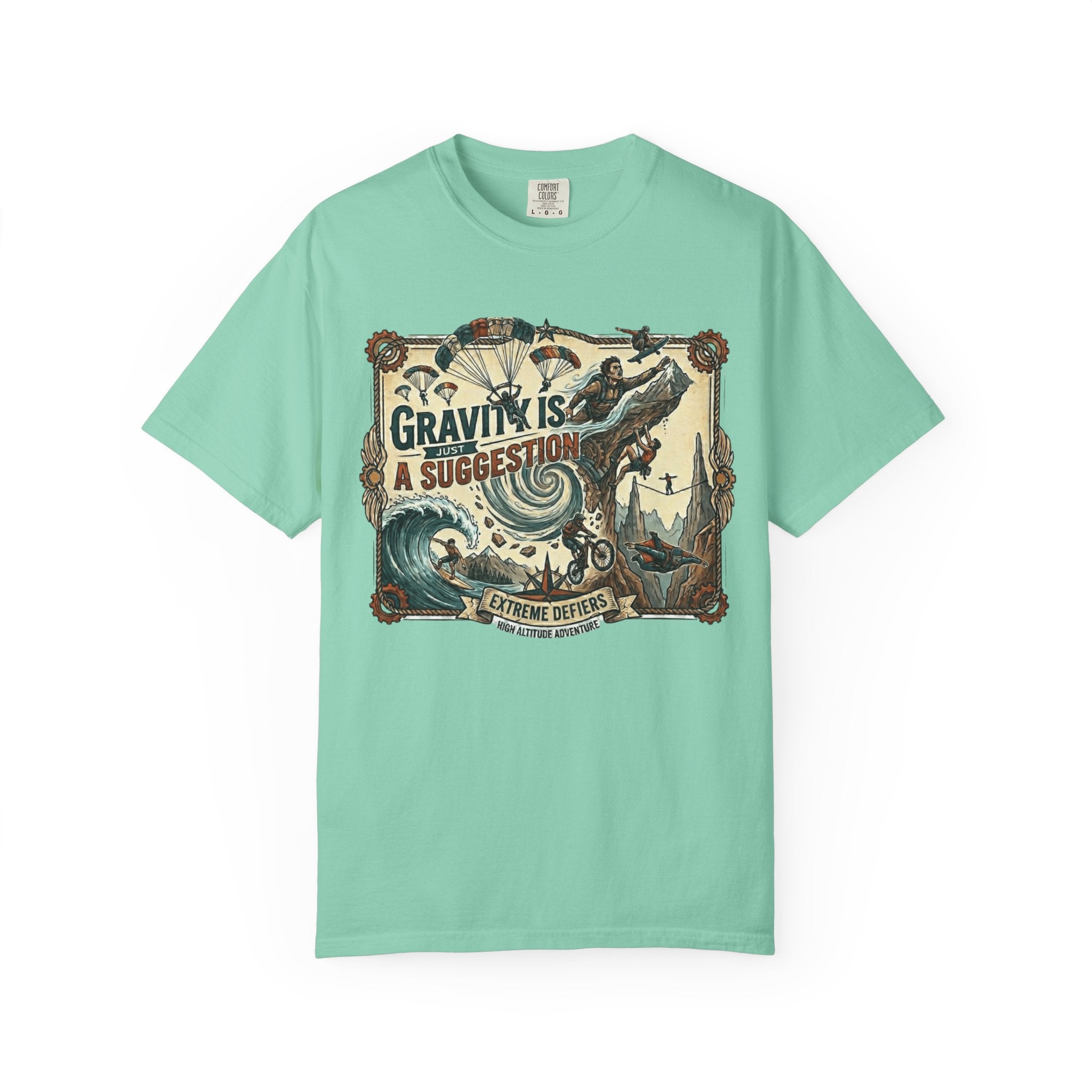 "Gravity is Just a Suggestion" Unisex Garment-Dyed T-shirt