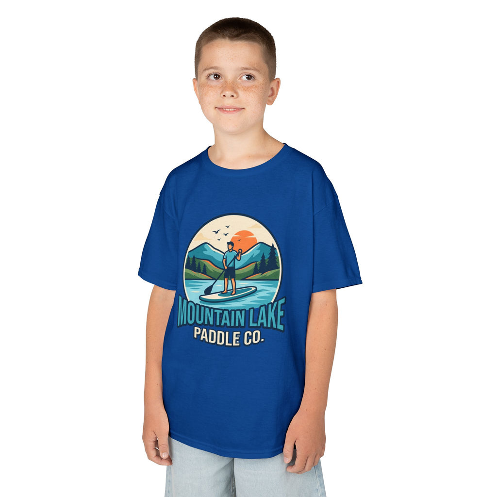 "Mountain Lake Paddle Board" Kids Tee