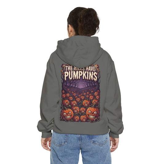 Color: Grey | The Hills Have Pumpkins Garment-Dyed Hoodie