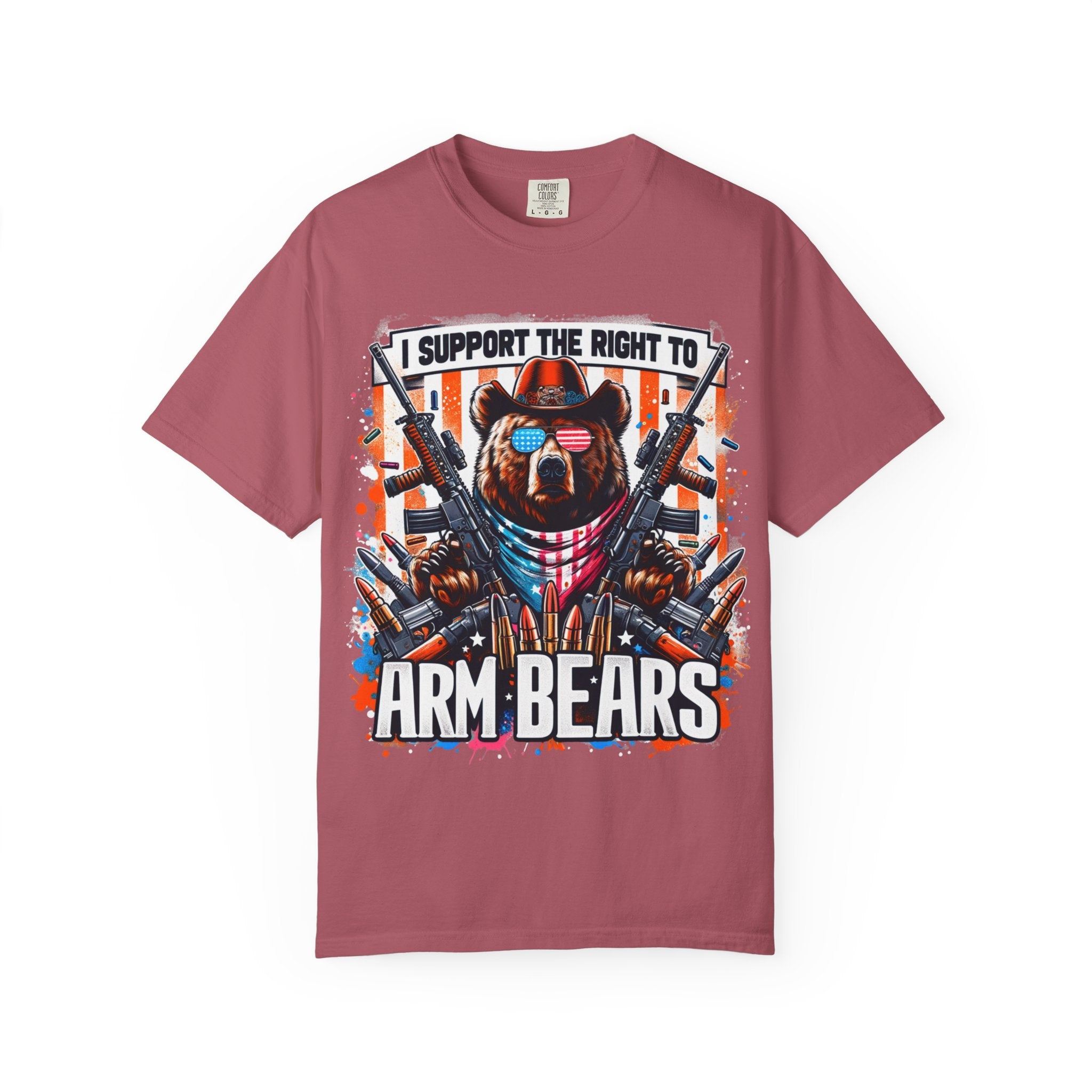 "The Right to Arm Bears" Unisex Garment-Dyed T-shirt