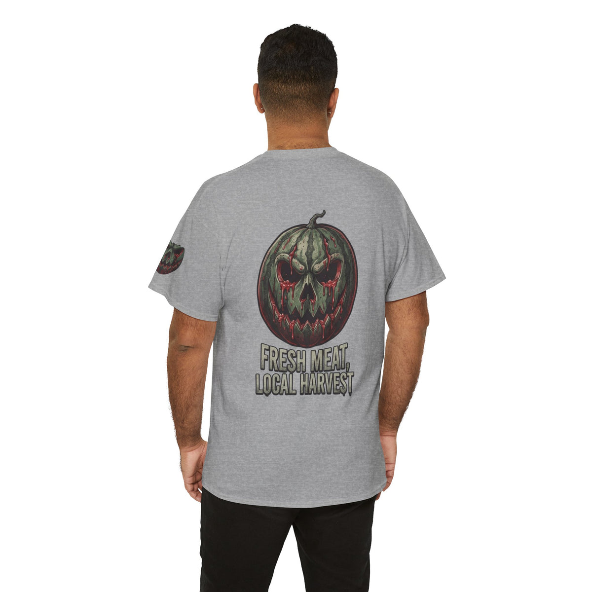 Color: Sport Grey | Fresh Meat, Local Harvest Premium Graphic Tee