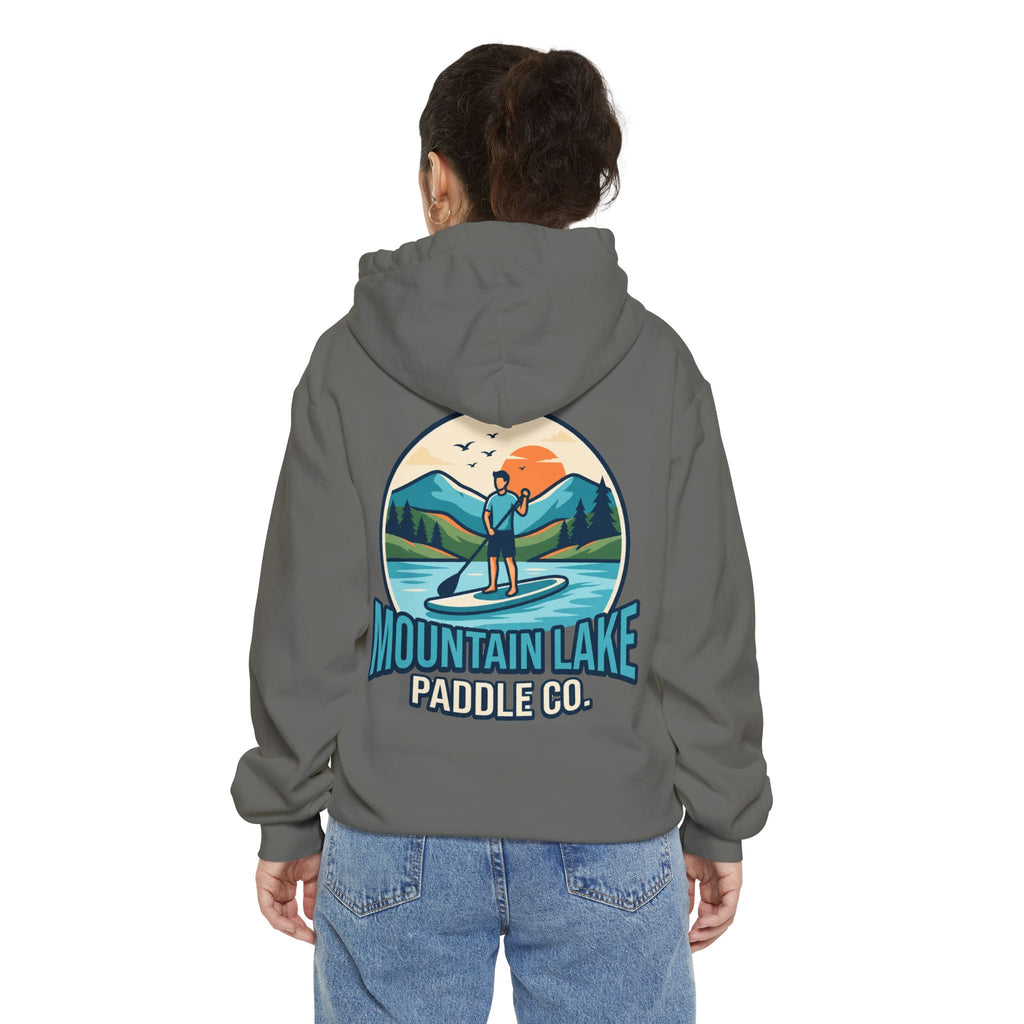 "Mountain Lake Paddle Board" Garment-Dyed Hoodie