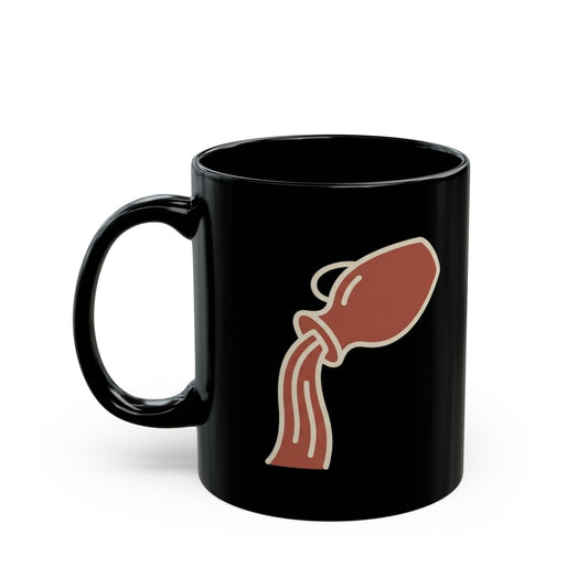 "Good Book Series Lot's Daughters" Black Ceramic Mug — Graphic