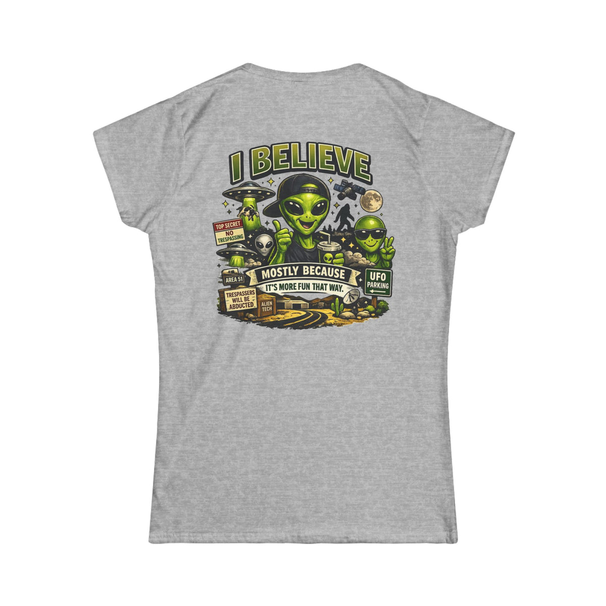 Color: Sport Grey | I Believe Women's Tee