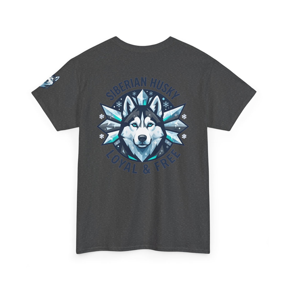 "Siberian Husky Loyal & Free" Premium Graphic Tee