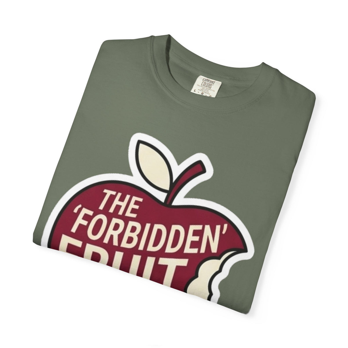 "Good Book Series Forbidden Fruit Tasted Better" Unisex Garment-Dyed Tee