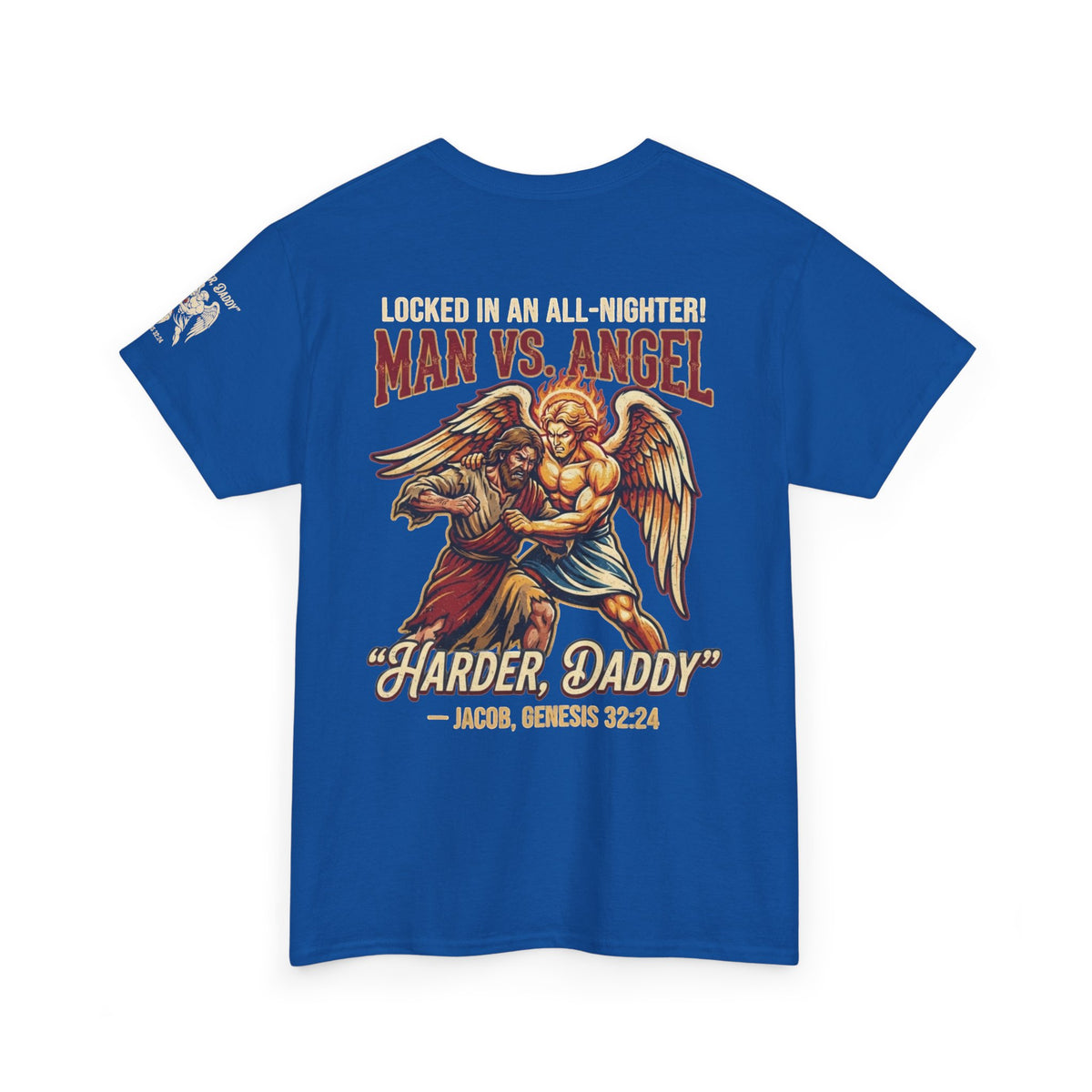 Good Book Series Man vs Angel Premium Graphic Tee