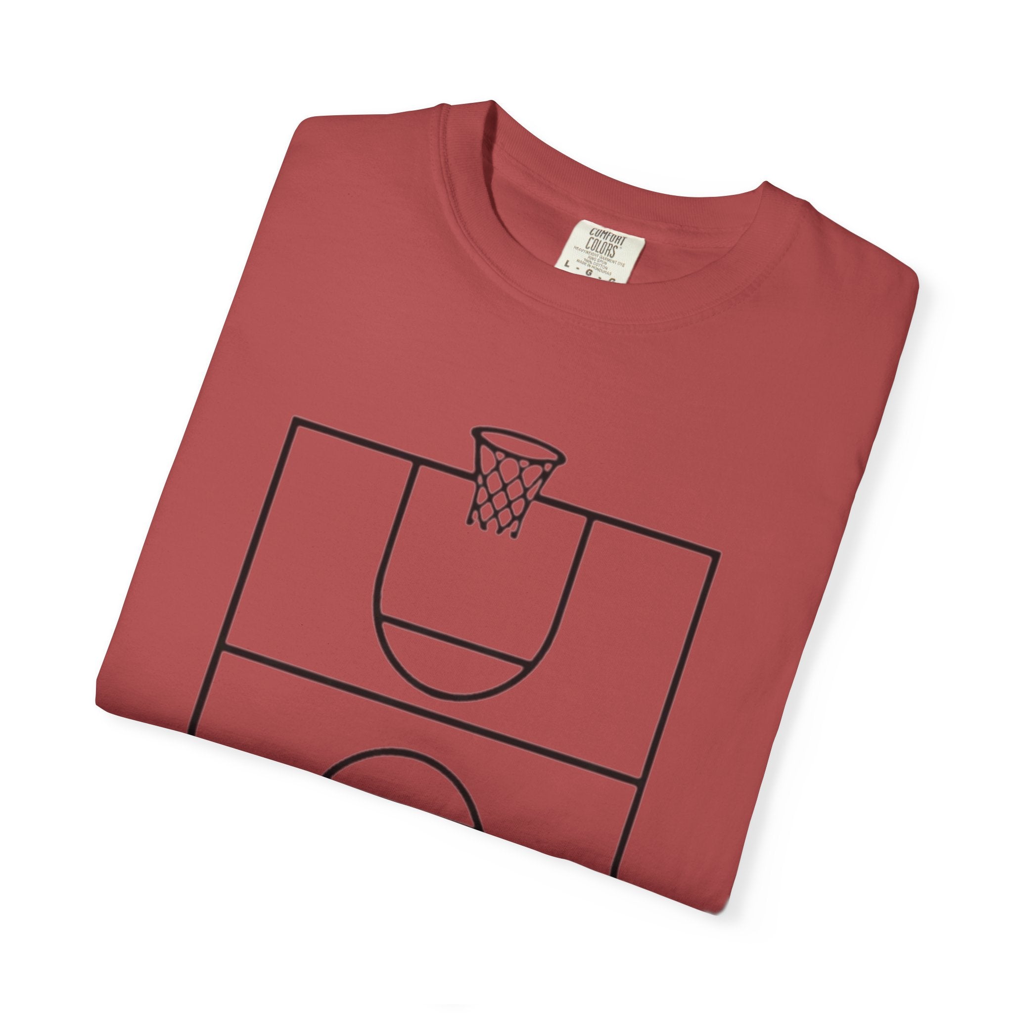 “3‑Point Covenant: Faith, Family, Free Throws" Unisex Garment-Dyed T-shirt