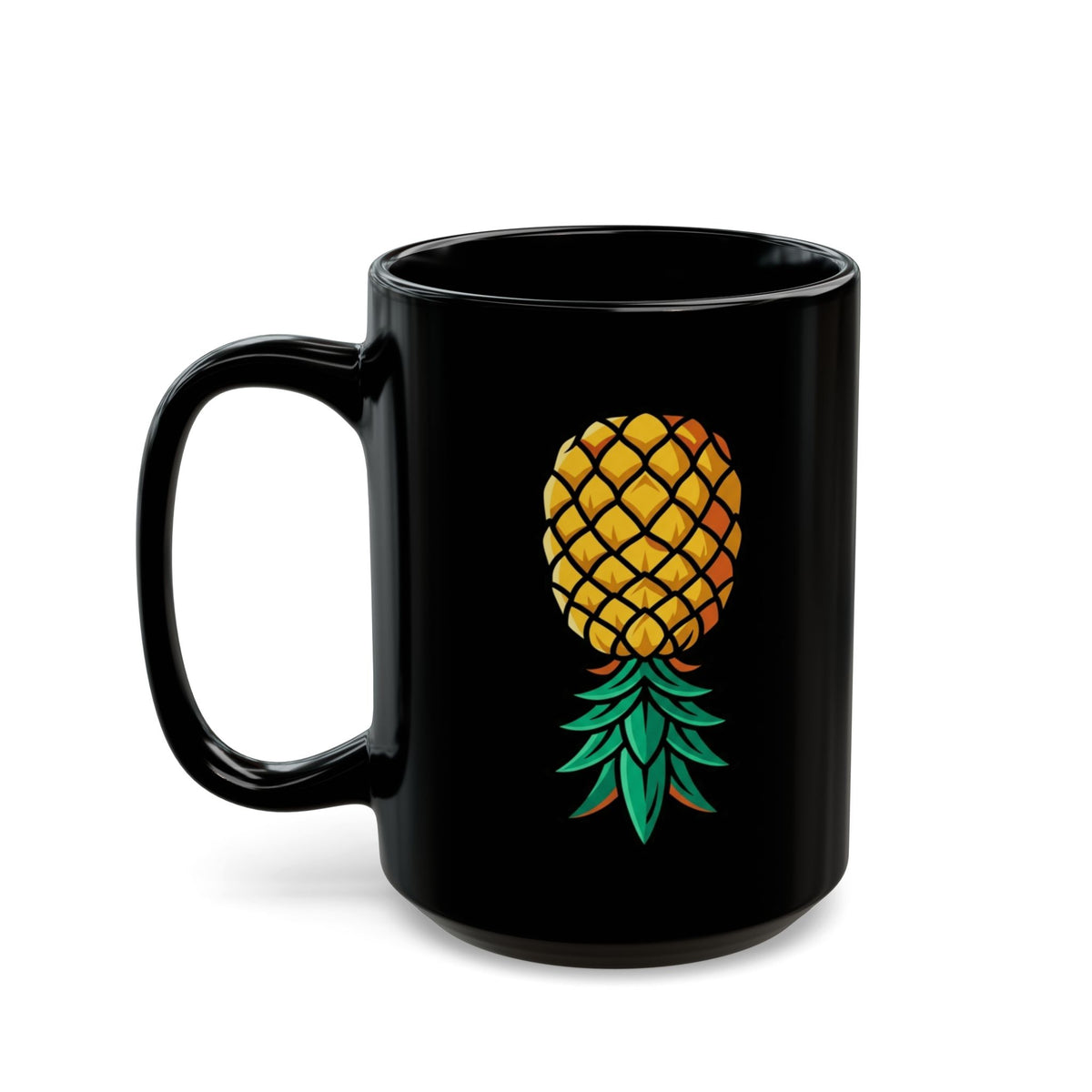"Good Eating" Black Ceramic Mug — Graphic