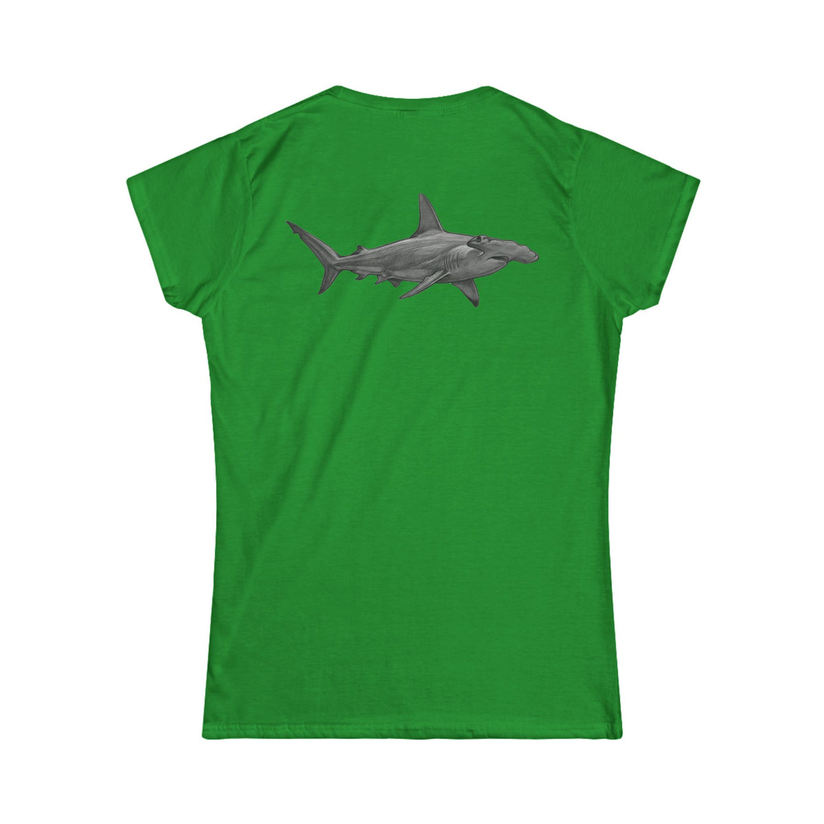 "Pencil Sketch Art Hammerhead Shark" Women's Tee