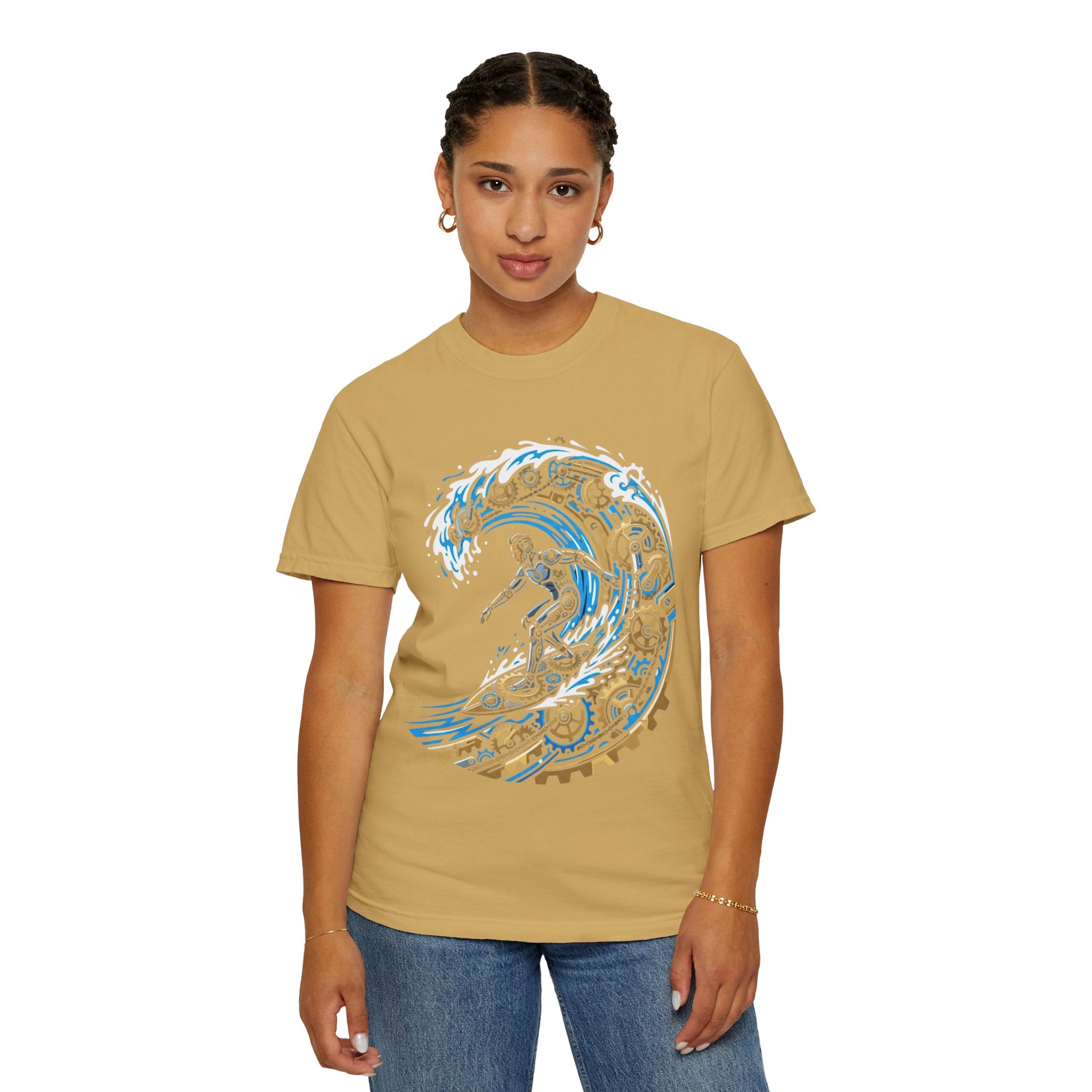 "Time Surfer" Unisex Garment-Dyed Tee