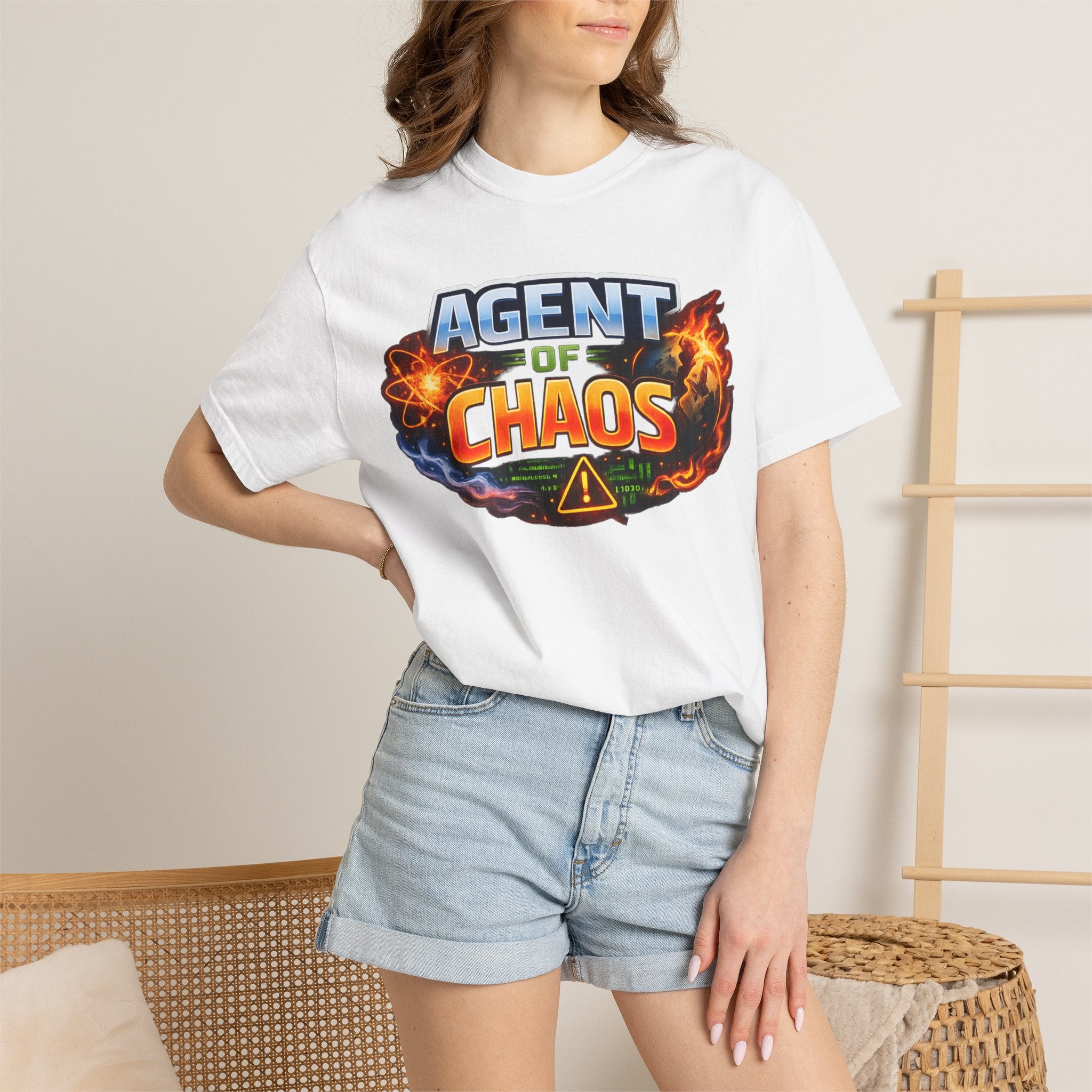 "Agent of Chaos" Unisex Garment-Dyed Tee