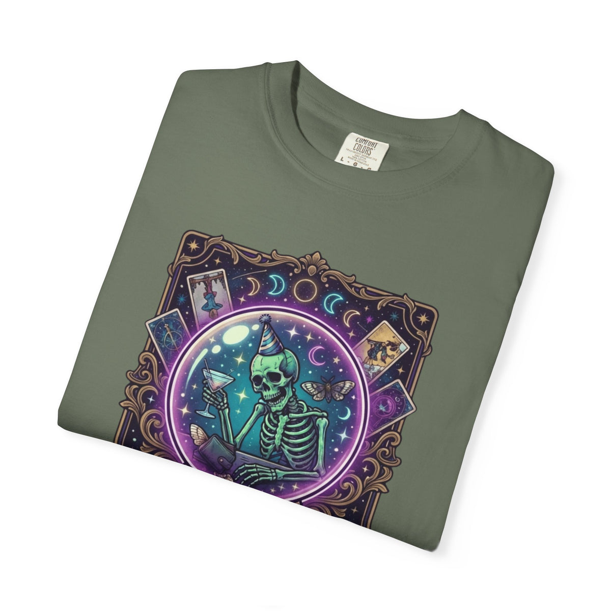 "I Foresee A Terrible Morning After" Unisex Garment-Dyed Tee