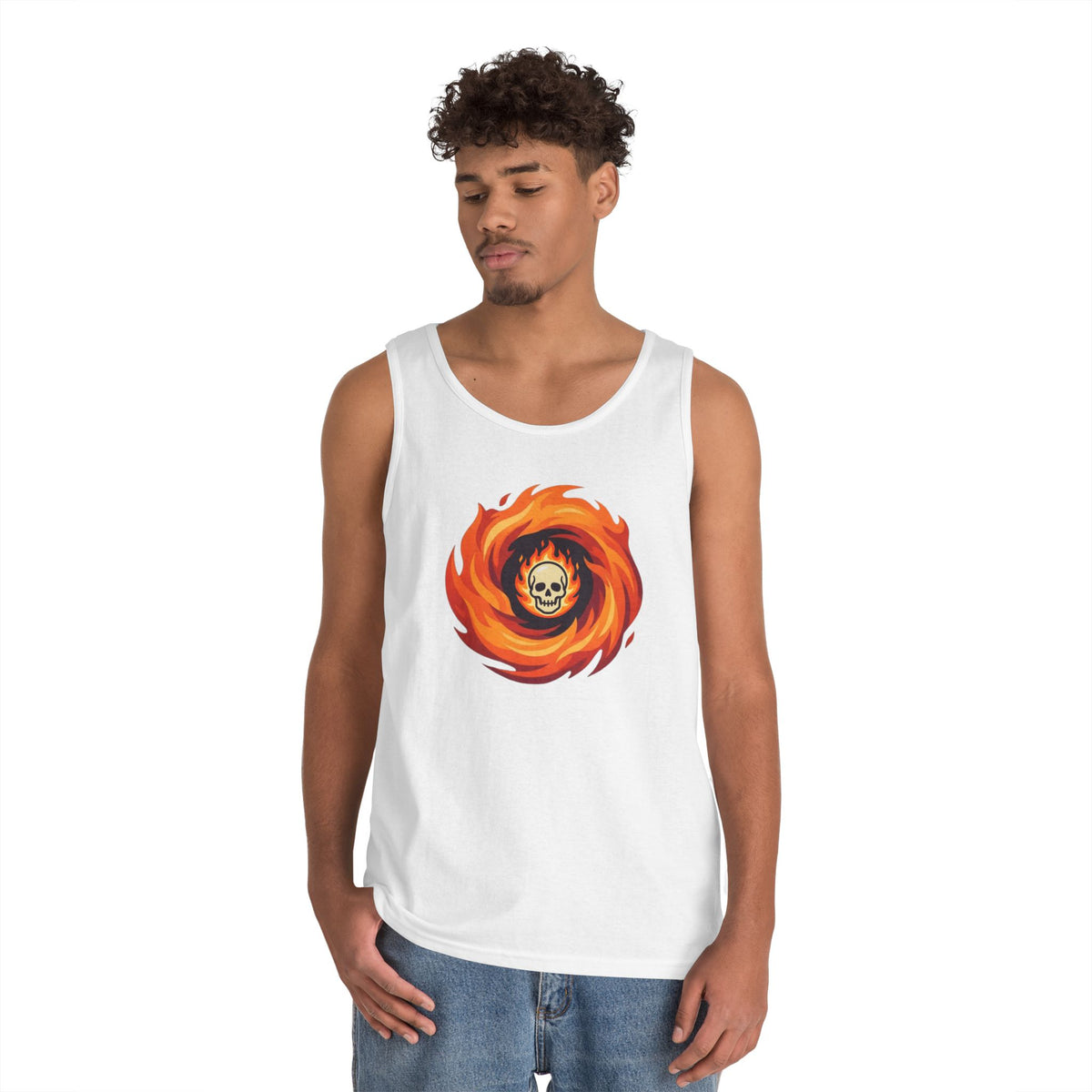 Color: White | Hellfire Tank Top
