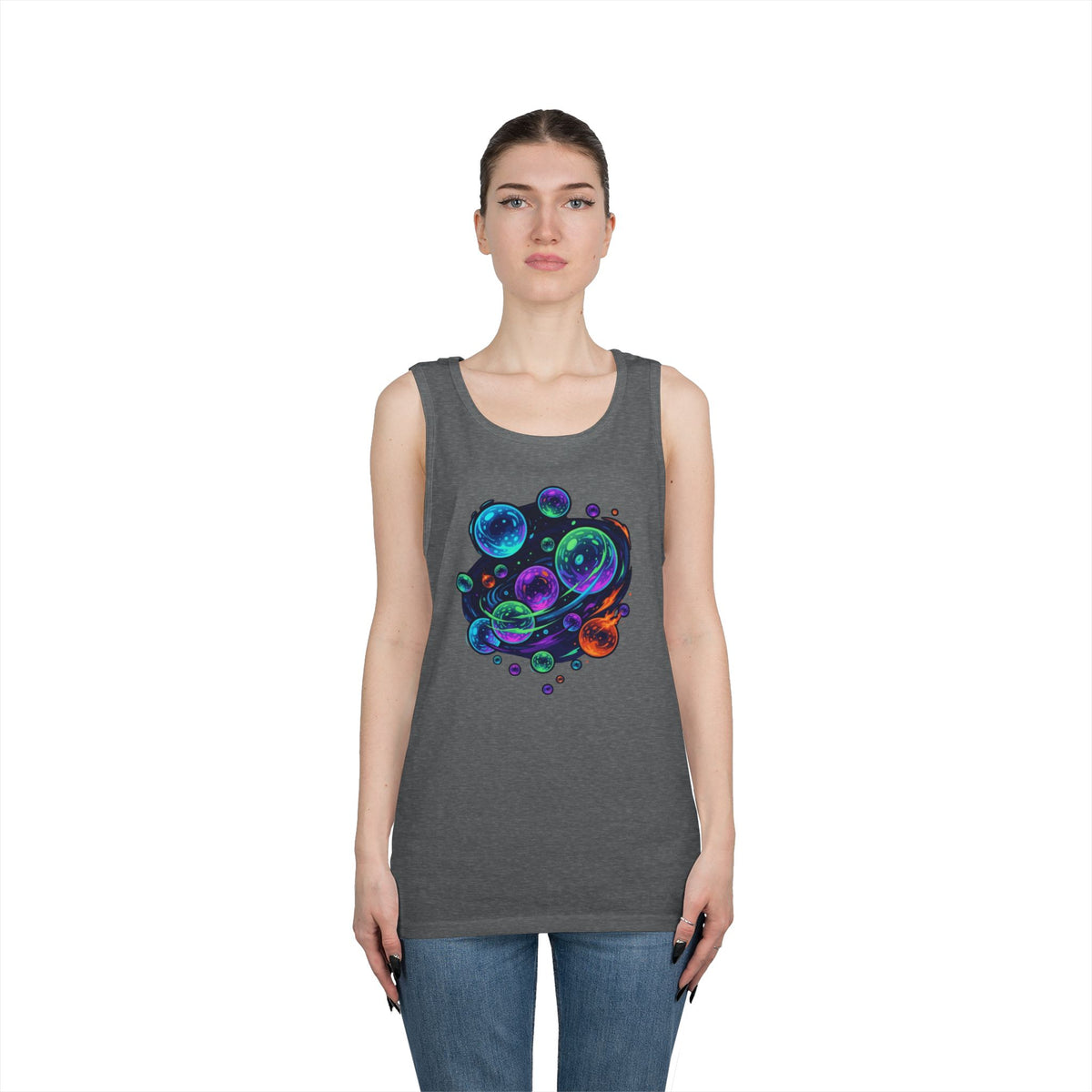 Color: Graphite Heather | MinMin Lights (Australian Folklore) Tank Top