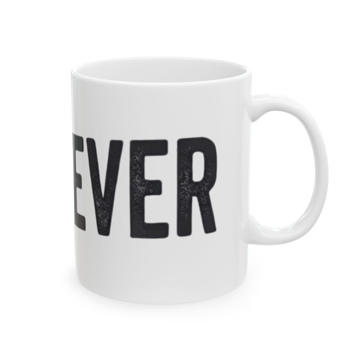 "Fa La La La Fine Whatever" White Ceramic Mug — Graphic