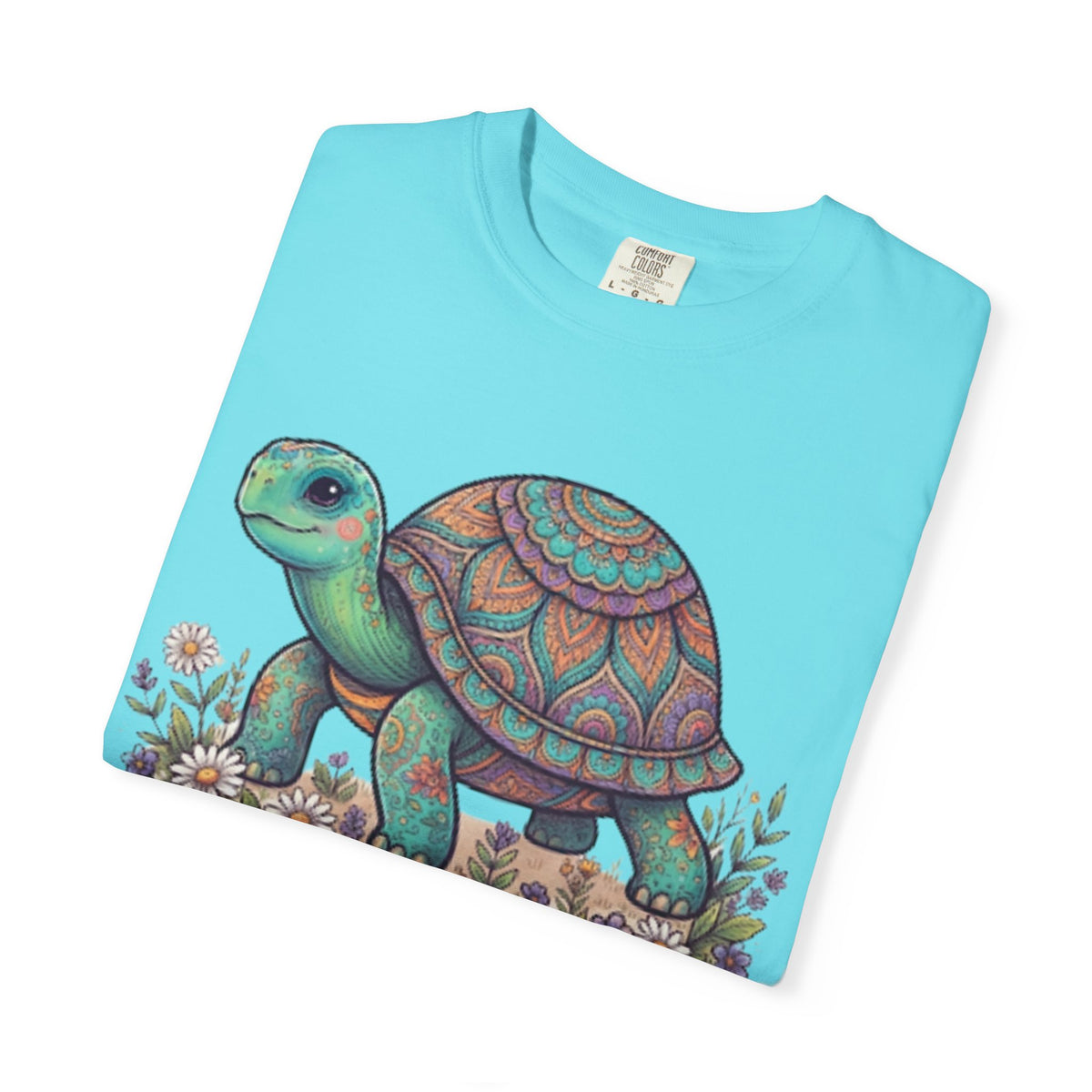 "Hippy Turtle" Unisex Garment-Dyed Tee