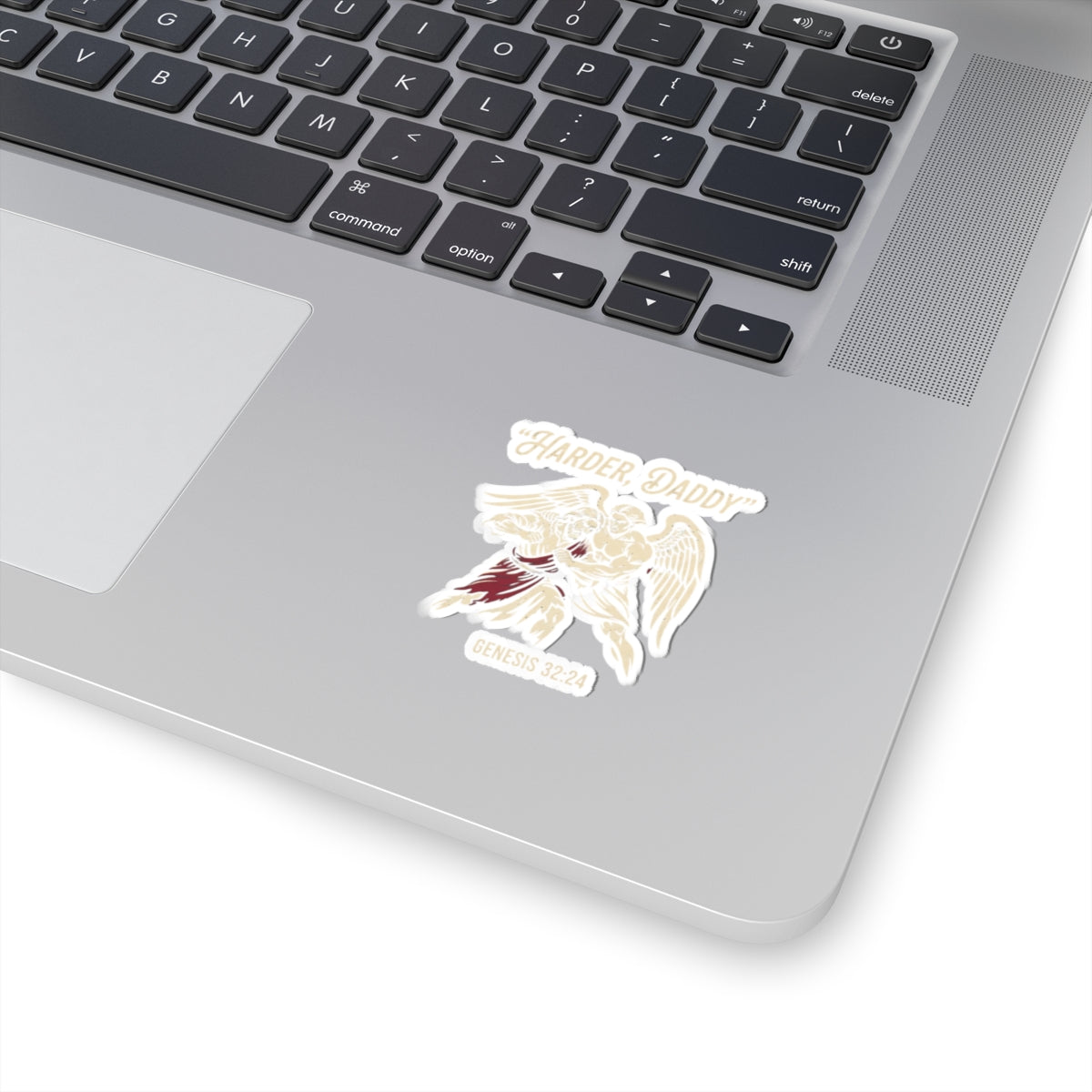 "Good Book Series Man vs Angel" Sticker