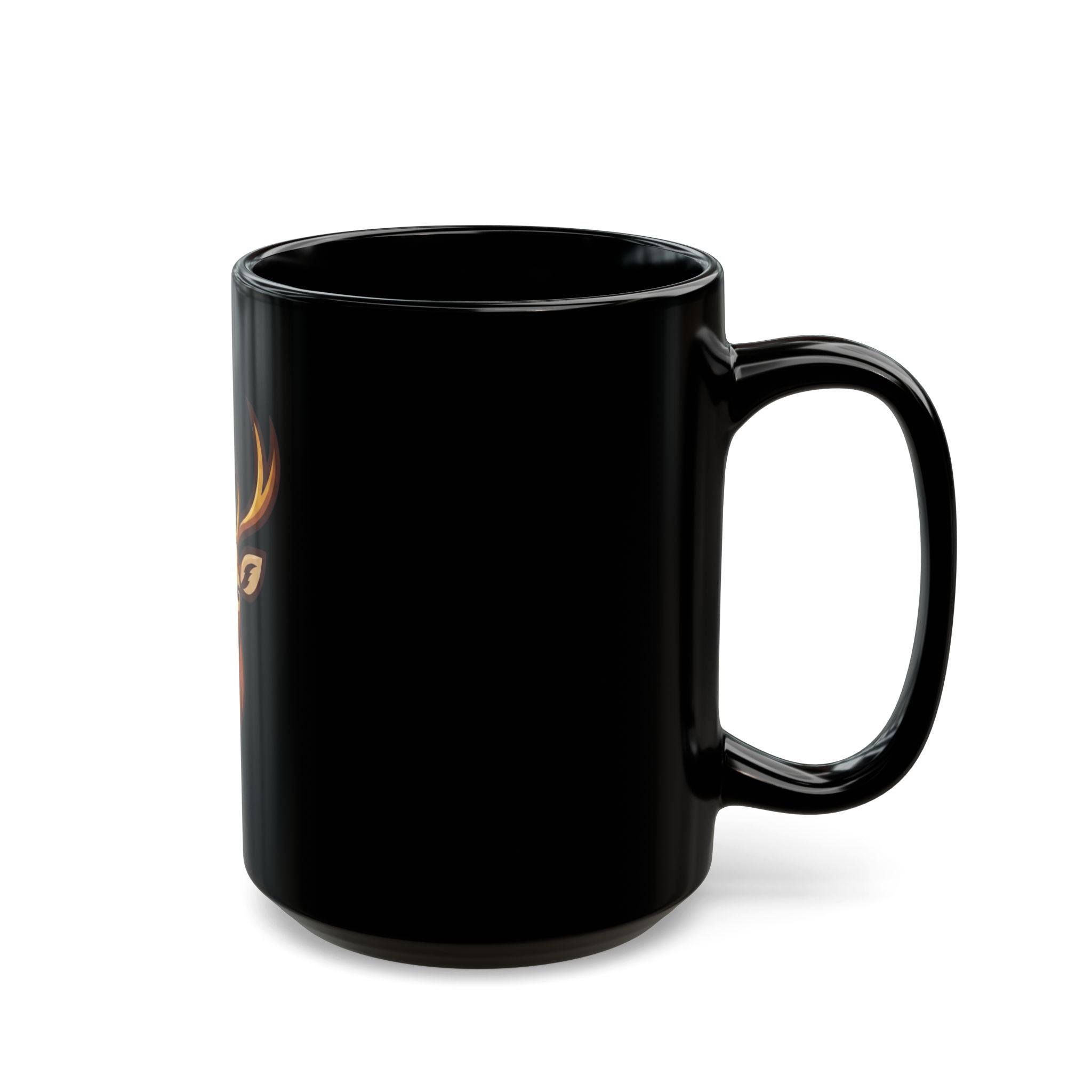 "August Legend" Black Ceramic Mug — Graphic