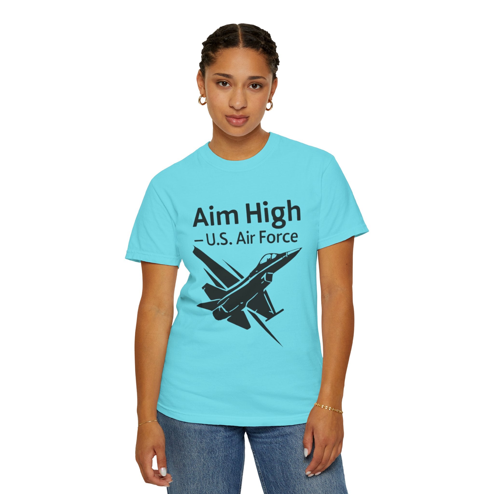 "Aim High" Unisex Garment-Dyed T-shirt