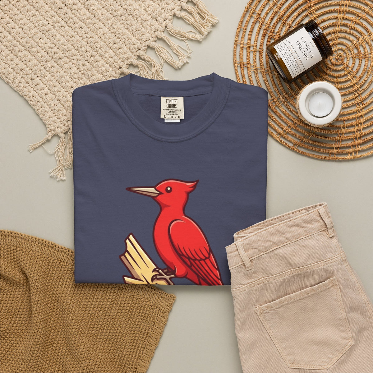 "Look At That Big Red Pecker" Unisex Garment-Dyed Tee