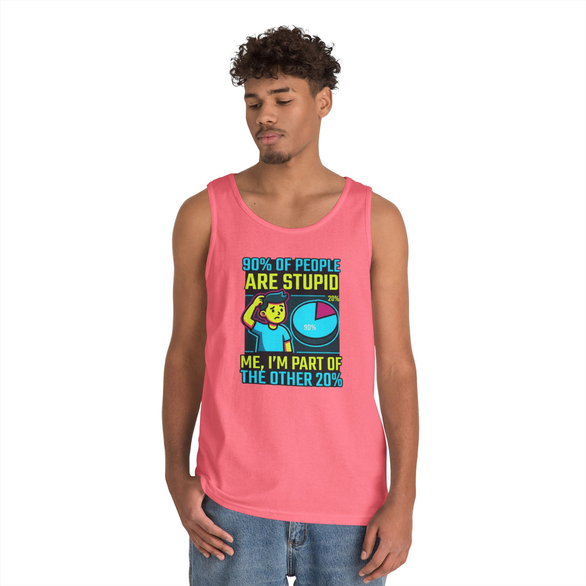 "90% Of People Are Stupid" Tank Top