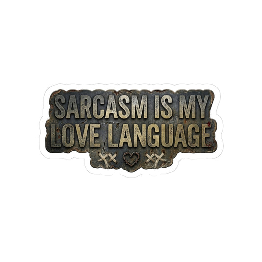 Fluent in Sarcasm | Kiss-Cut Sticker — AttitudeShirts