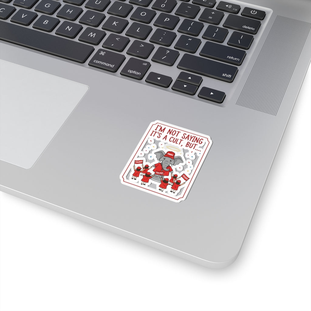 Red Hat Intervention Shirt | Kiss-Cut Sticker — AttitudeShirts