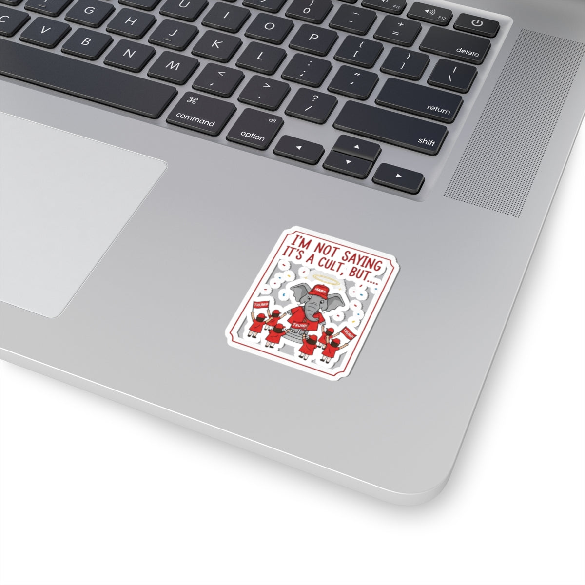 Red Hat Intervention Shirt | Kiss-Cut Sticker — AttitudeShirts