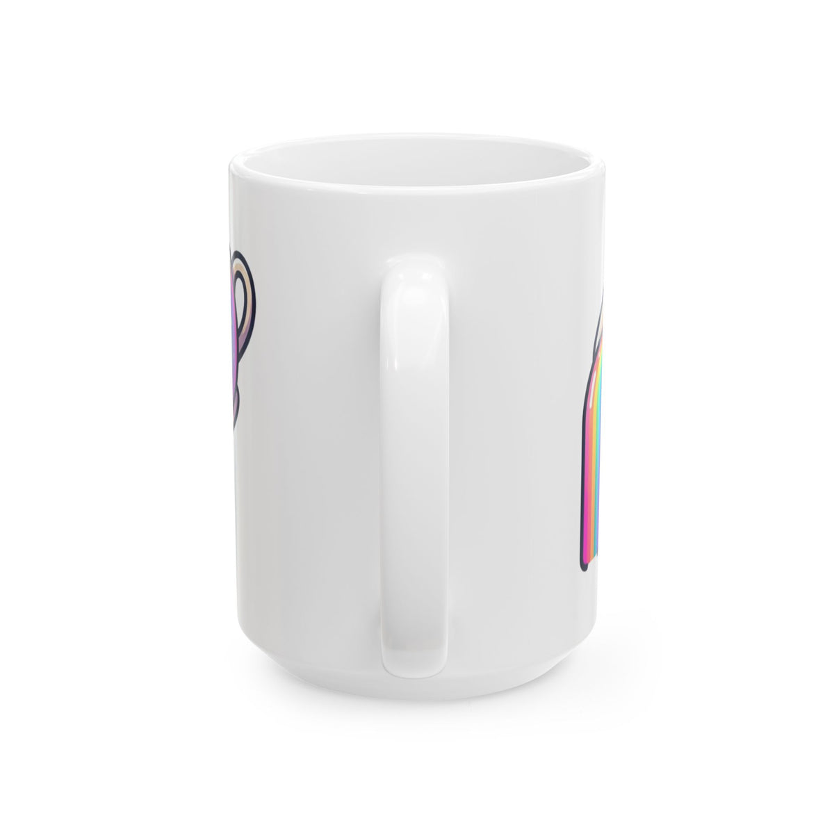 "Surviving on Caffeine Spite and Superior Aesthetics" White Ceramic Mug — Graphic