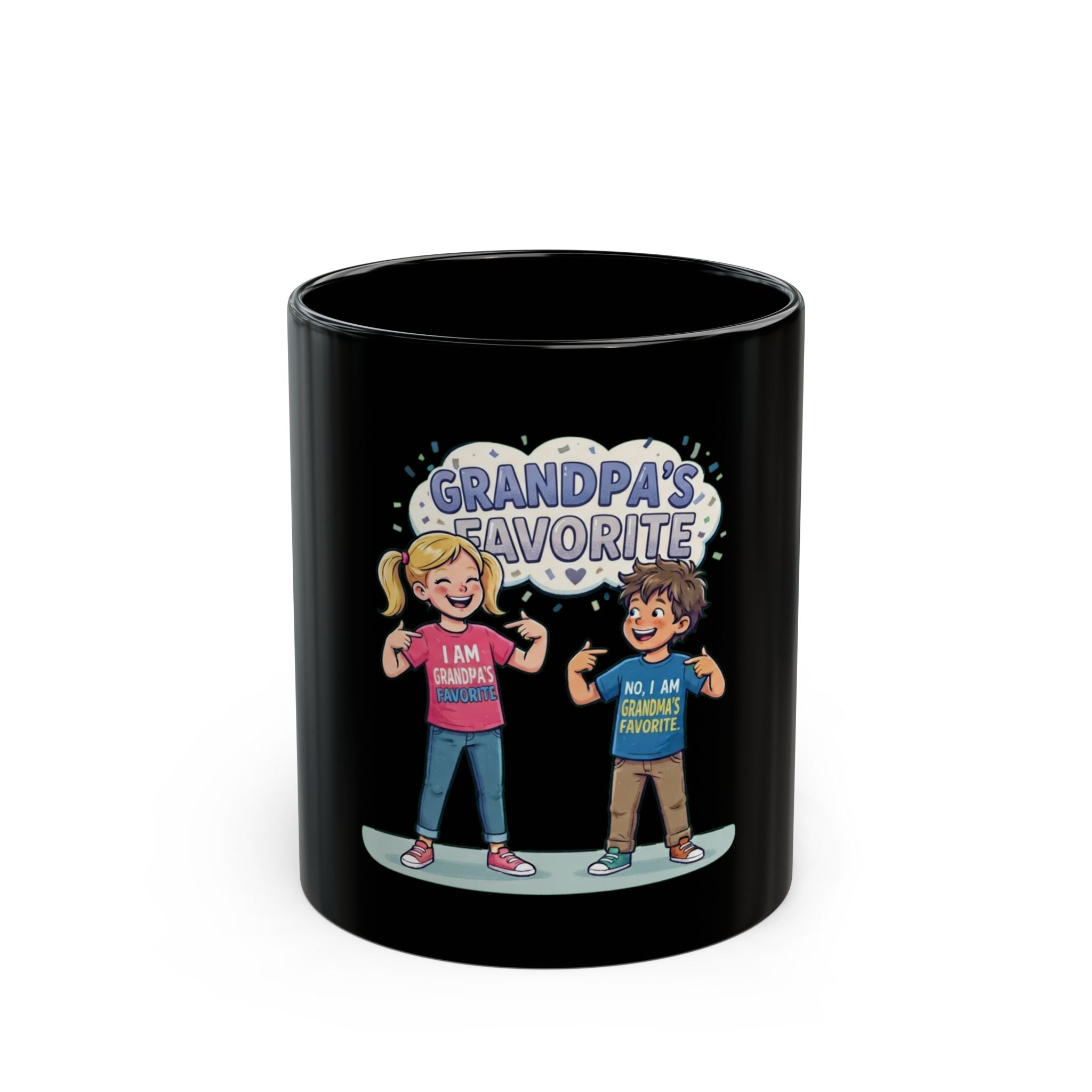 "Grandpa's Favorite" Black Ceramic Mug