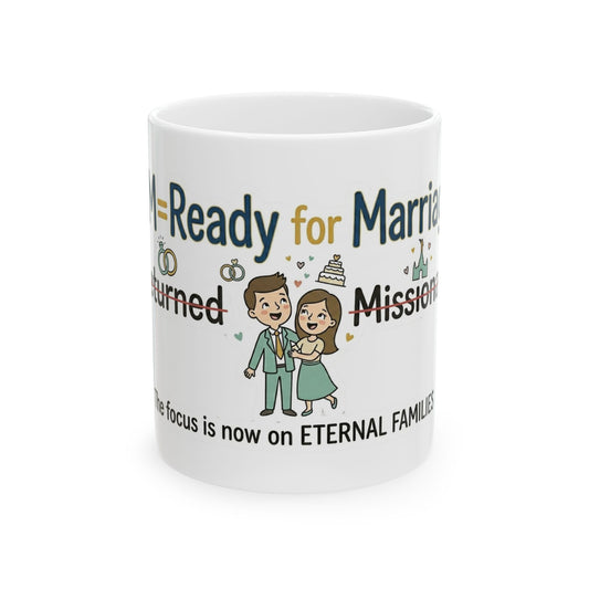"RM=Ready for Marriage" White Ceramic Mug