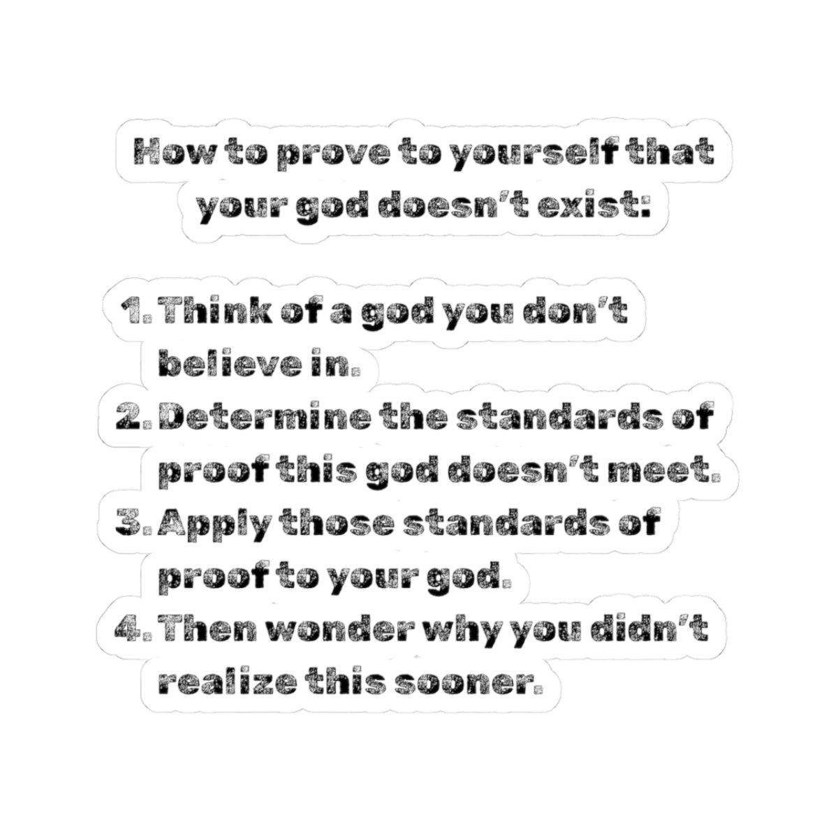 "Good proof" Sticker — Main