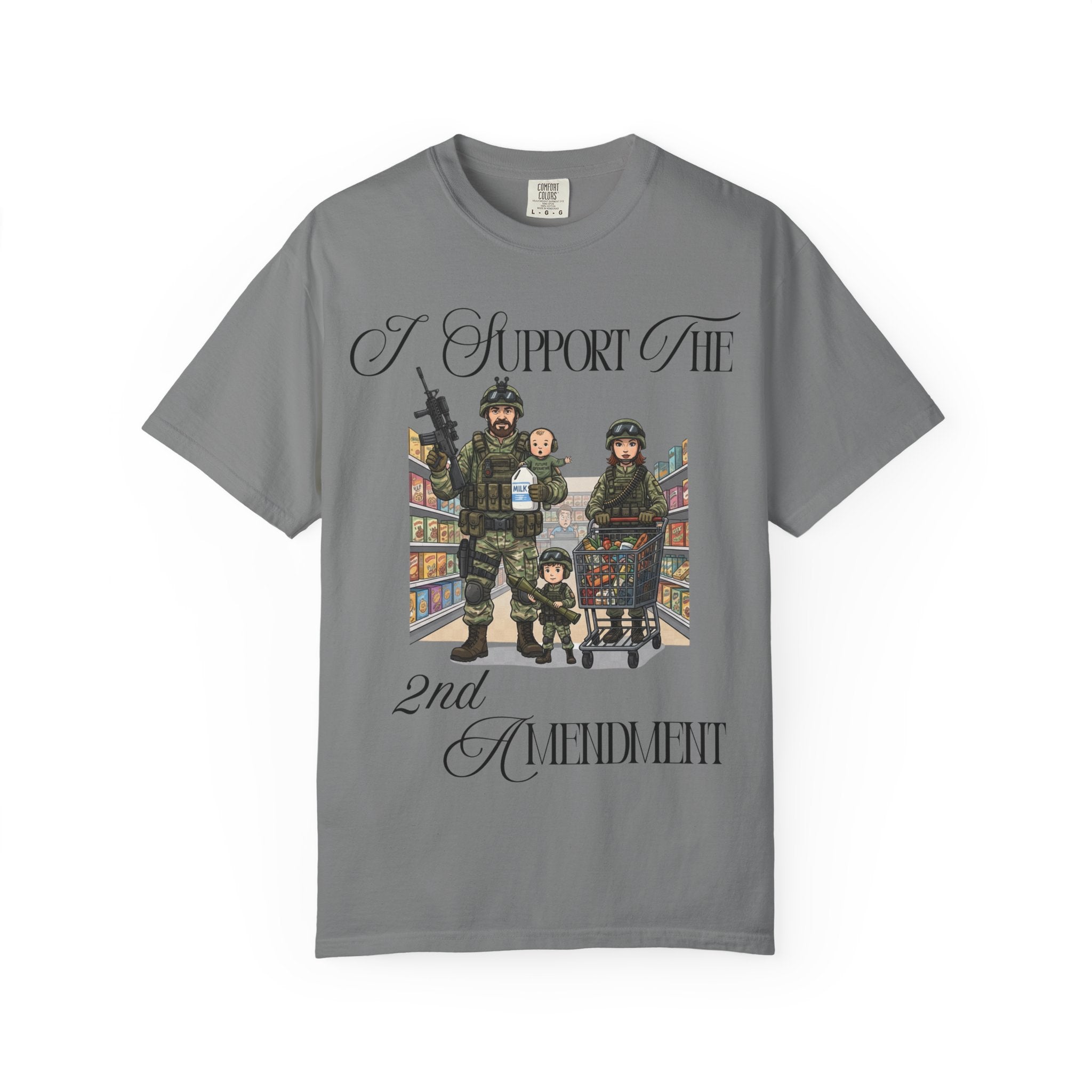 "actical Grocery Run" Unisex Garment-Dyed T-shirt