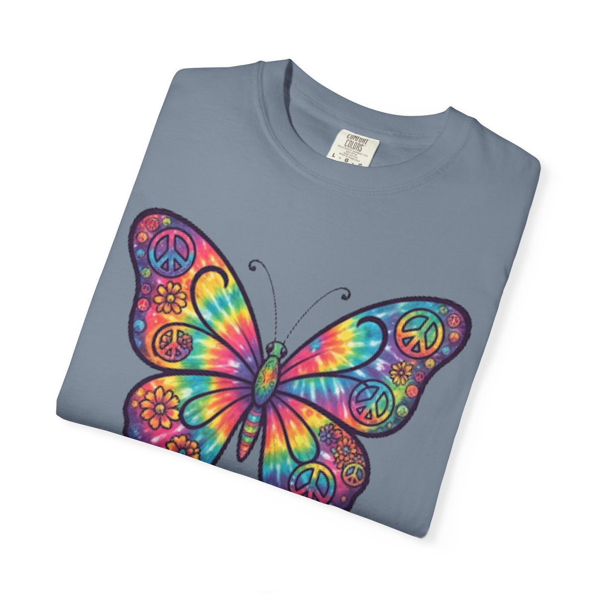 "Hippy Butterfly" Unisex Garment-Dyed Tee