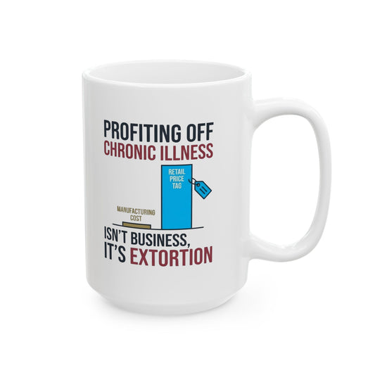"Protest Series - Healthcare Is A Right" White Ceramic Mug